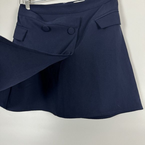Superdown x Revolve Lizette Double Breasted Mini Skirt Navy Blue Women Size M - Picture 8 of 11